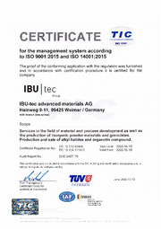 DIN EN ISO 9001 Certificate English