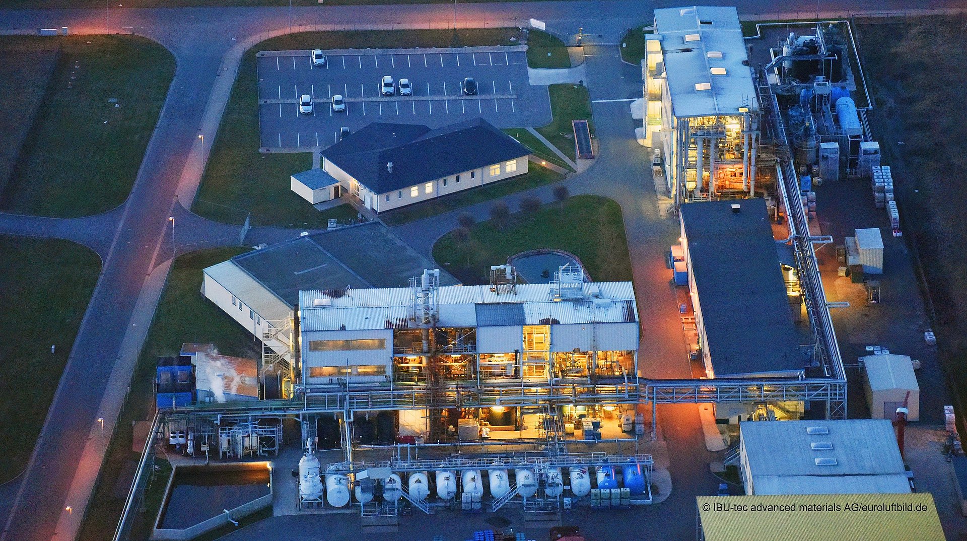 BNT Chemicals of IBU-tec in the chemical park Bitterfeld Wolfen